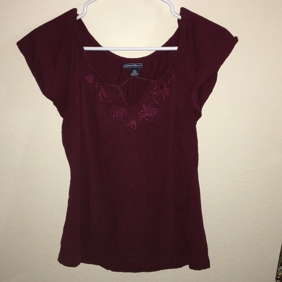 Tops - Burgundy blouse